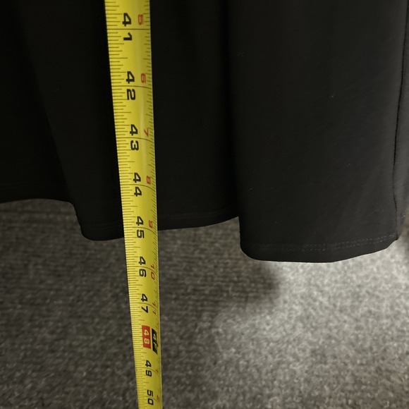 Chadwick's Women's 14 Black Midi Dress Body Shaper Slip Empire Waist Zipper - Picture 15 of 16